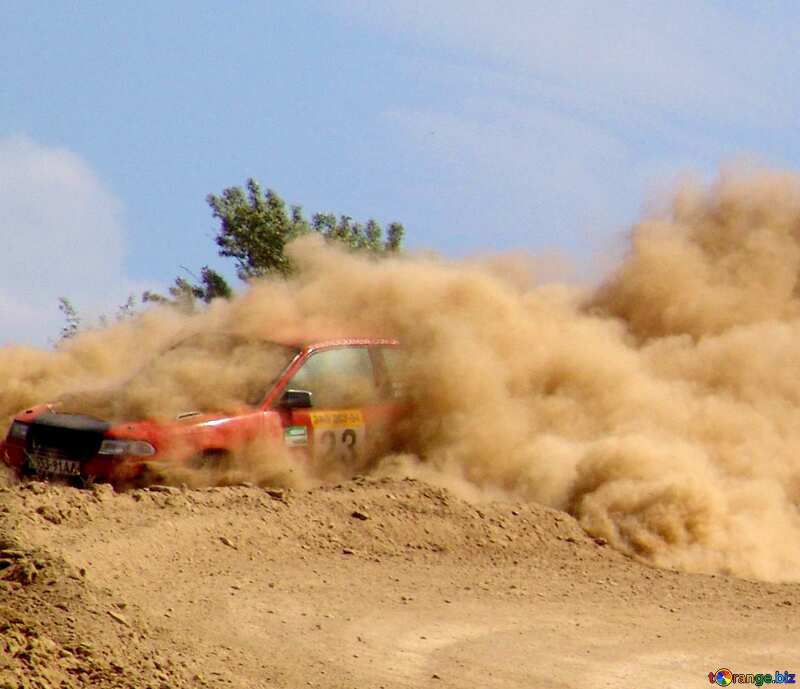 racing car in dirt №8095