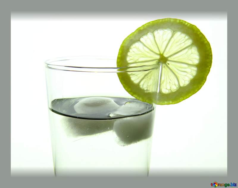 limón, lemmon, limonada, vaso, hielos, agua water №16131