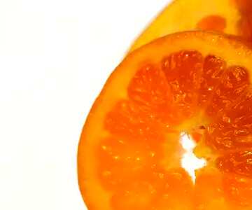 FX №48071 Sliced ​​tangerine fragment