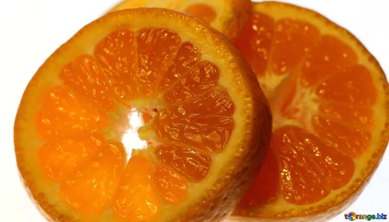 Sliced ​​tangerine №18338
