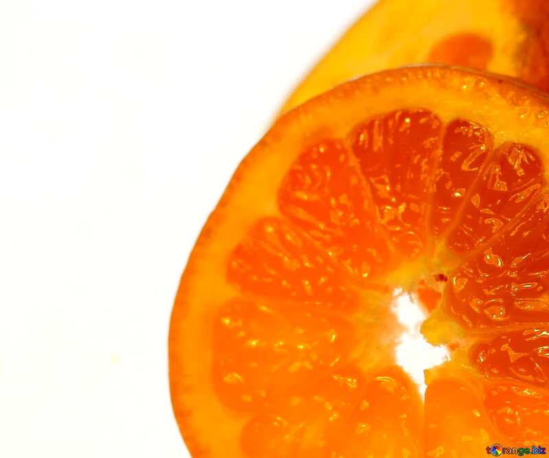 Sliced ​​tangerine fragment №18338
