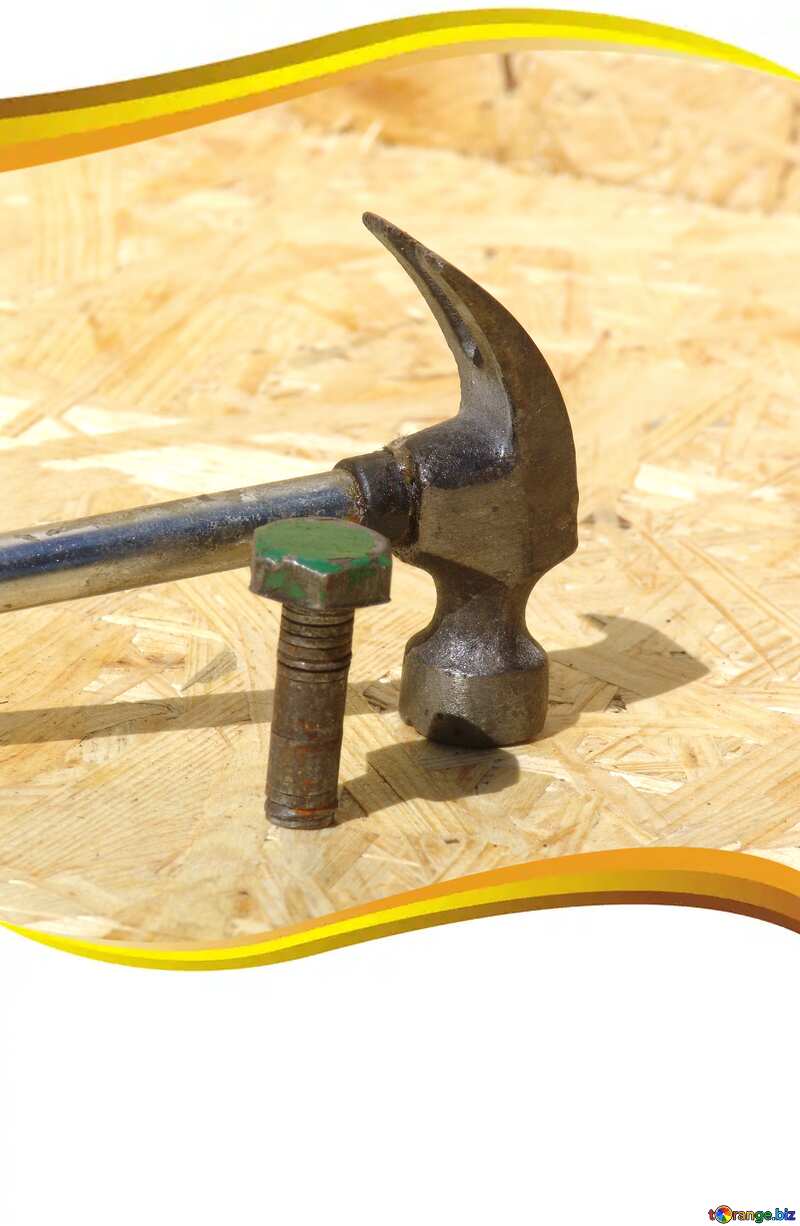 hammer and  bolt frame design constructing №2597