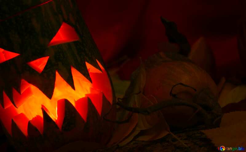 Scary pumpkin background №24294
