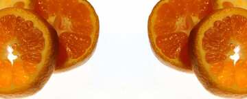 FX №5750 Sliced ​​tangerine background