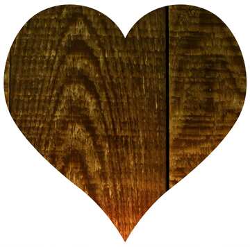 FX №5263 Heart of wooden desk