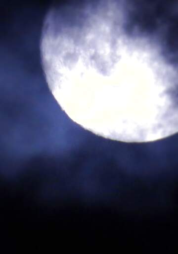 FX №5802 moon dark sky