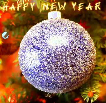 FX №5250  Christmas ball happy  new year