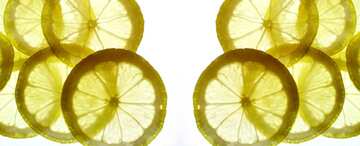 FX №5048 Thinly sliced ​​lemon ​​