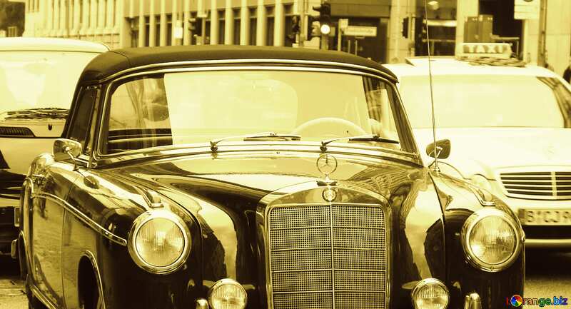 Monochrome. Old Mercedes. №11854