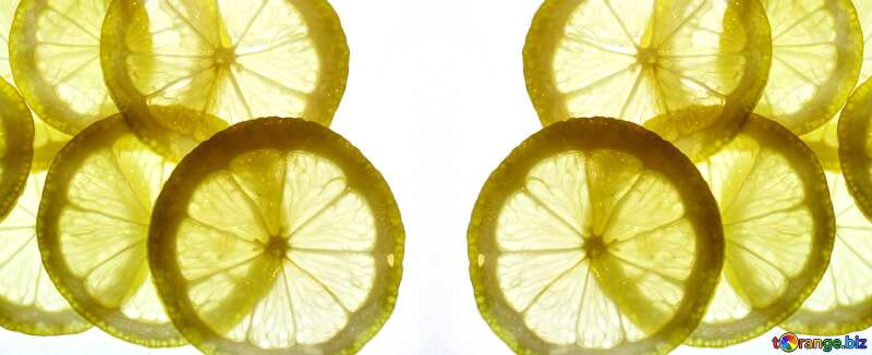 Thinly sliced ​​lemon ​​ №18331