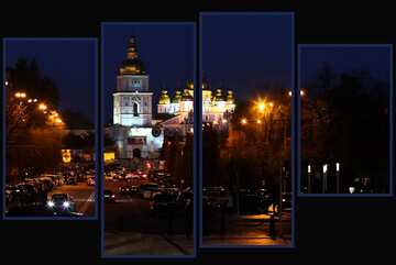 FX №54665 Kyiv  evening card