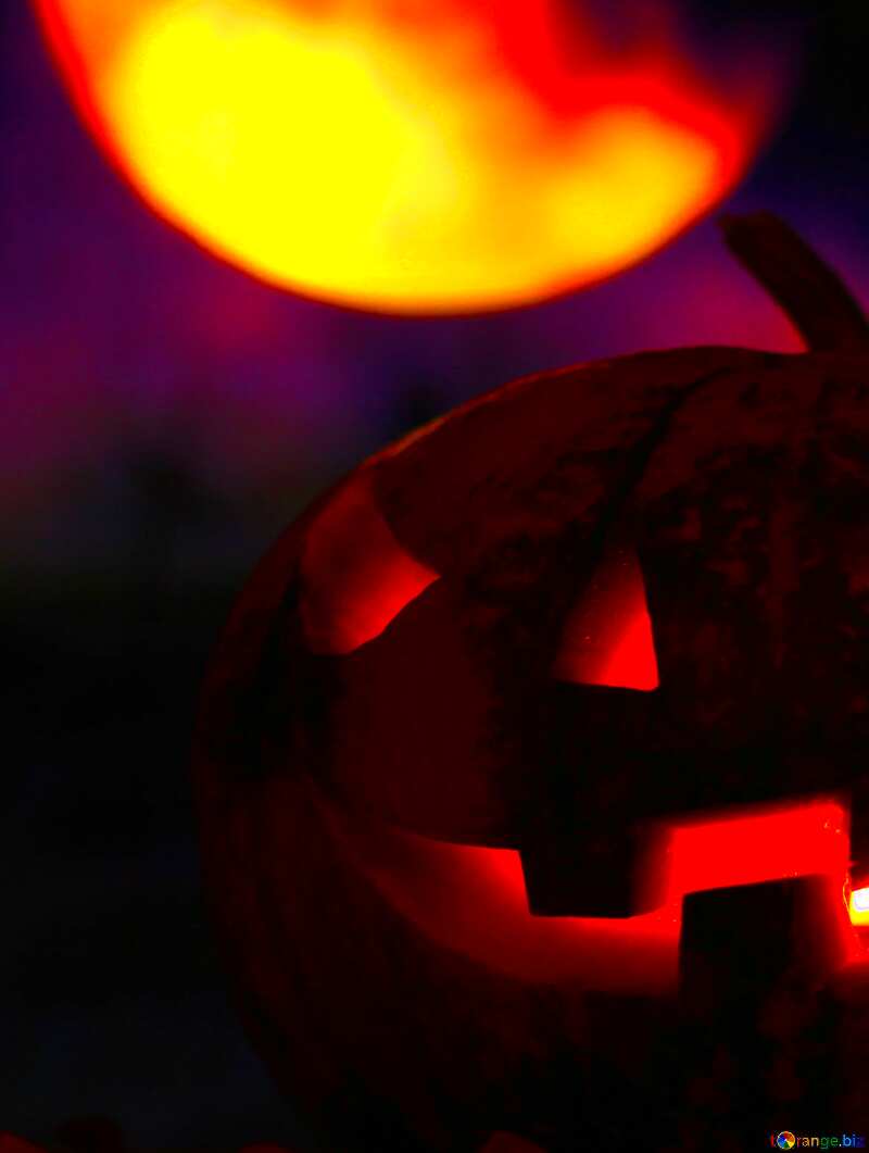 Halloween lantern moon night №46159