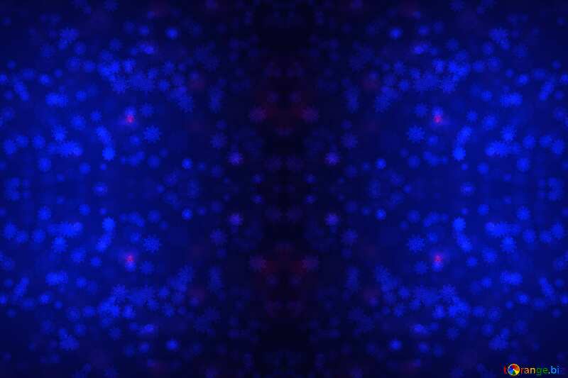  Blue Snowflake pattern background №40700