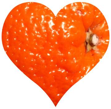 FX №57434 Heart orange skin