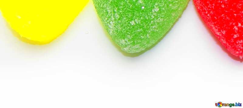 a piece of green gummy candy №18442