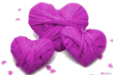 FX №6446 purple hearts red