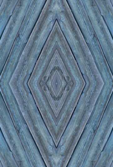 FX №60496 blue symmetric pattern wood