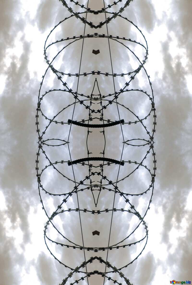 Barbed wire pattern №26137
