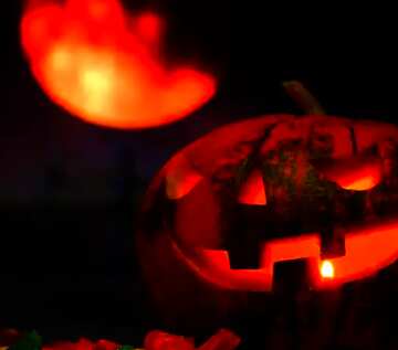 FX №62885 Halloween pumpkin moon