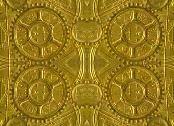 FX №62830 Rarity steampunk style yellow gold background