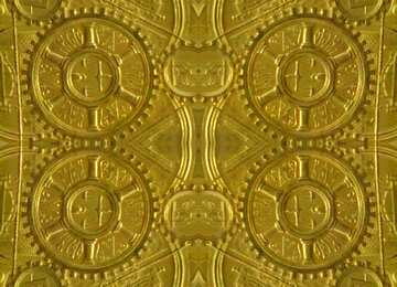 FX №62830 Rarity steampunk style yellow gold background