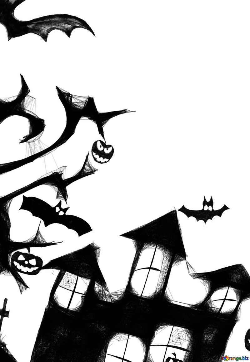 Clipart Halloween house №40497