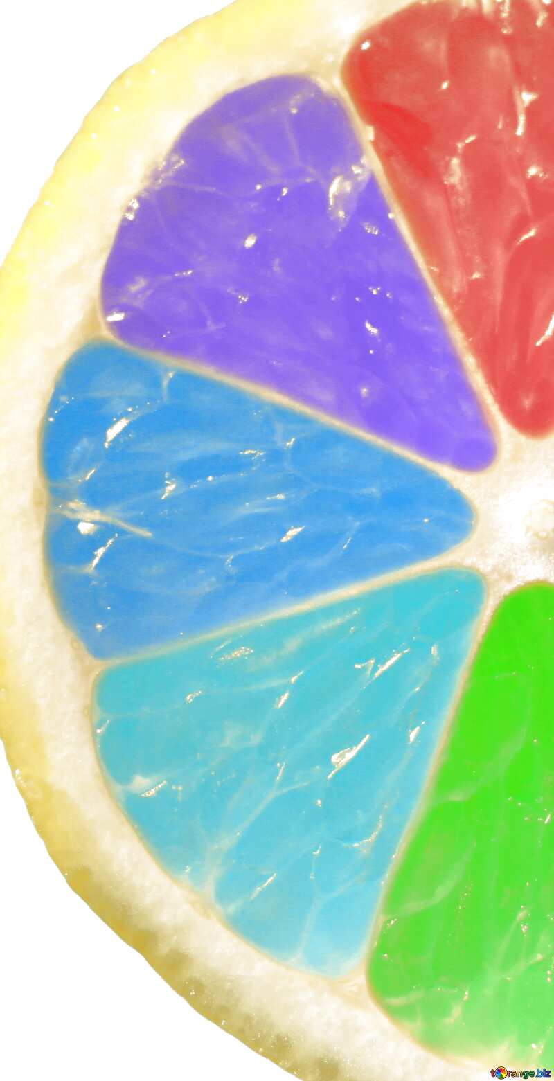  Colorful Rainbow lemon fragment №40835