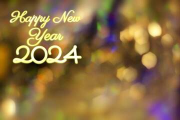 FX №63477 Happy New Year 2024 festive background.