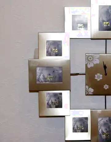 FX №63779 Wall clock with picture frame