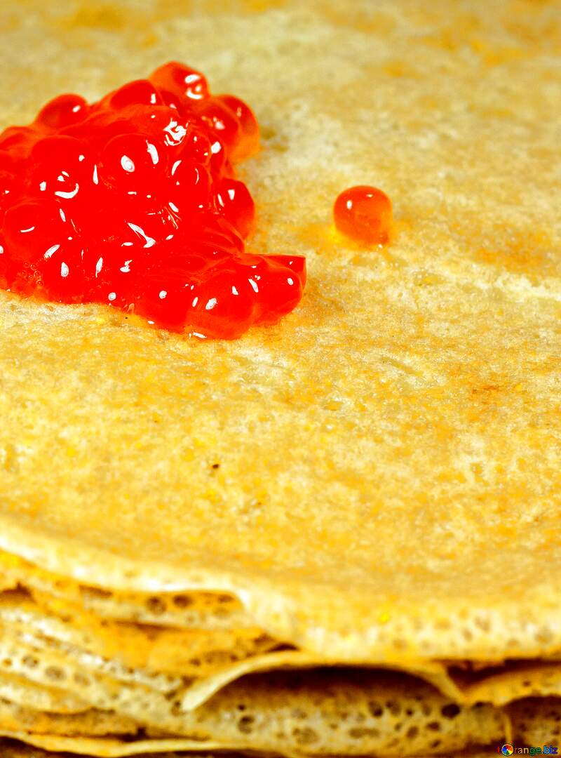 Red  Caviar pancakes №7735