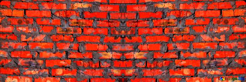 The red brick wall pattern №808
