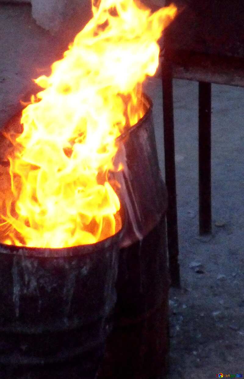 A fire in a barrel №13549