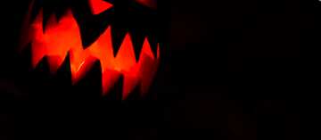 FX №65940 Scary pumpkin candle fragment  banner template