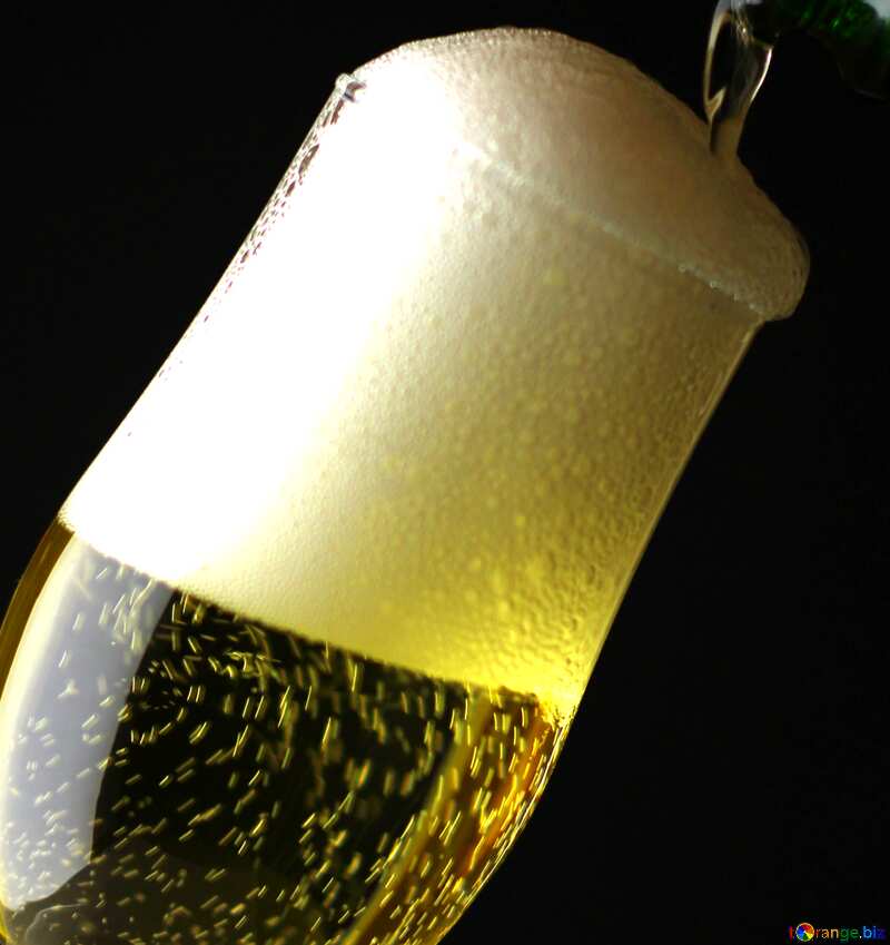 Couverture. Grand verre de champagne. №25767