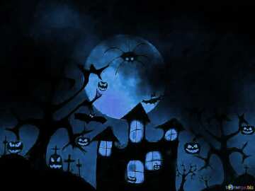 FX №68593 Cold Halloween card background
