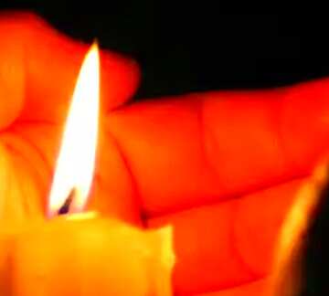 FX №70551 從蠟燭火焰熱