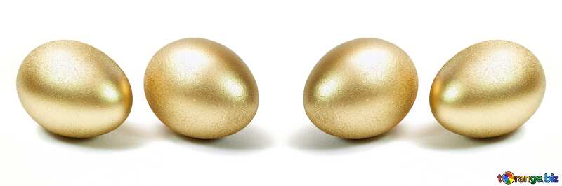 Four golden  eggs.  №8235