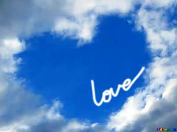 FX №76941 heart  love on sky 