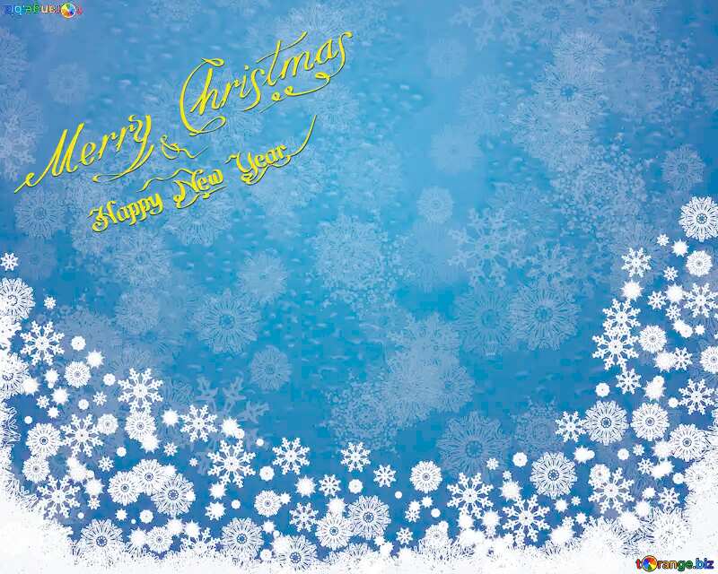  christmas Blue background №40657