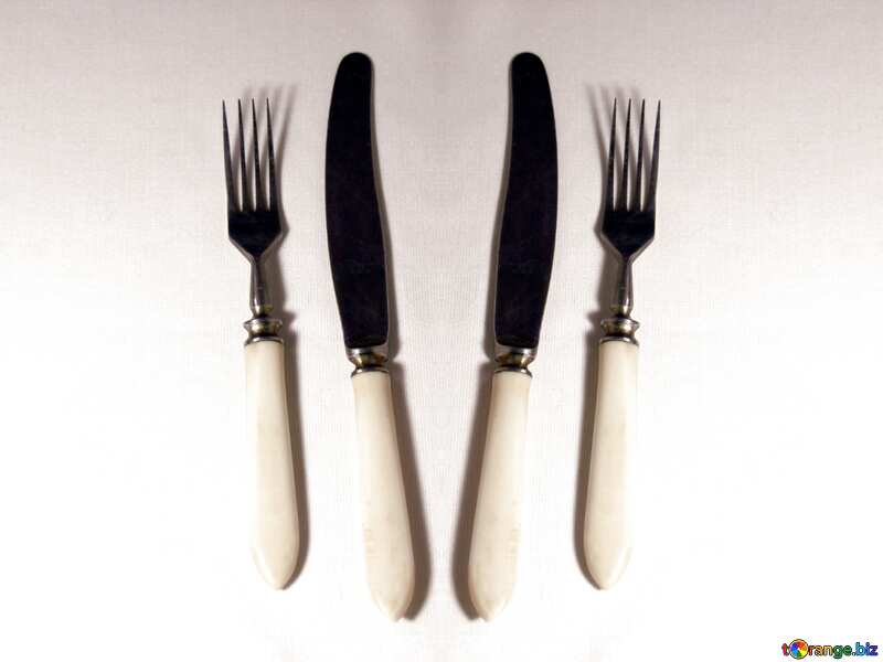 Old knife and fork. №939