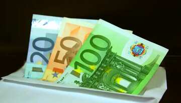 FX №77615 Euro salary envelope.