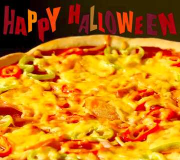 FX №77806 happy Halloween Pizza    