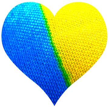 FX №77694 Heart Ukrainian Color