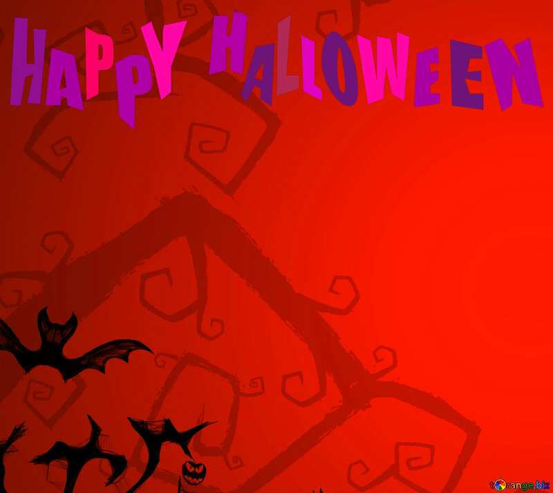 Happy Halloween red card №40594