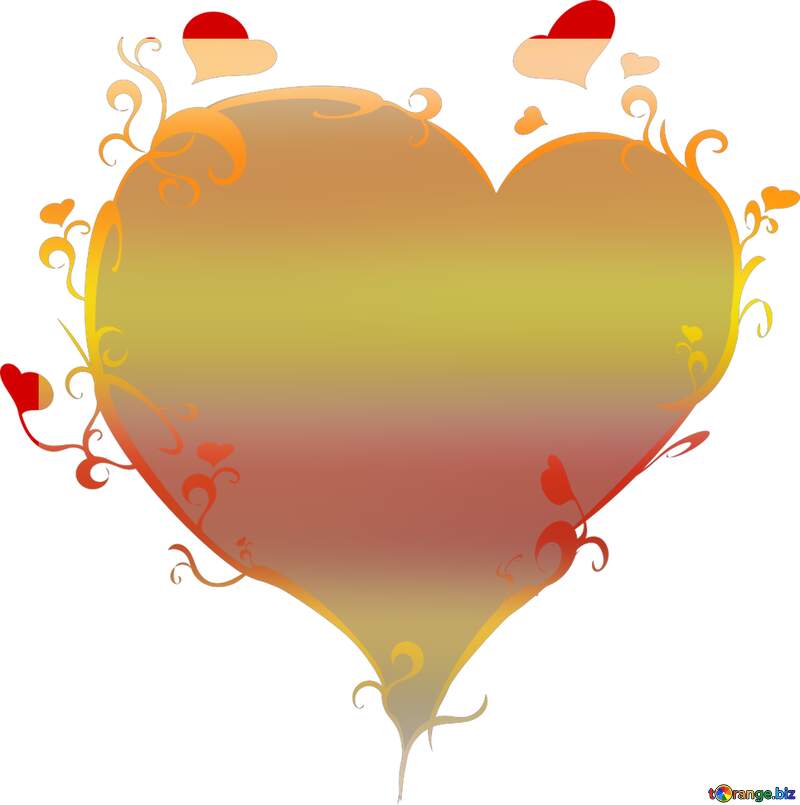 Colorful hearts  copy space  №18768
