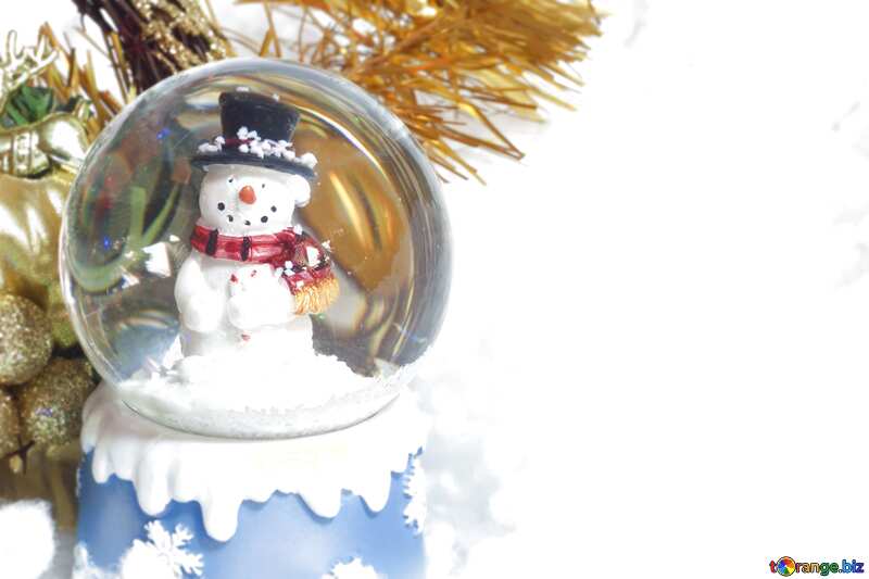 New  year Snowmen in ball №6464