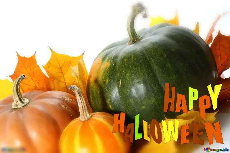 Pumpkin happy halloween background №35484