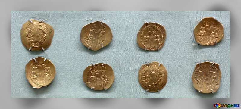 Vintage gold coins 8th century AD  №44124