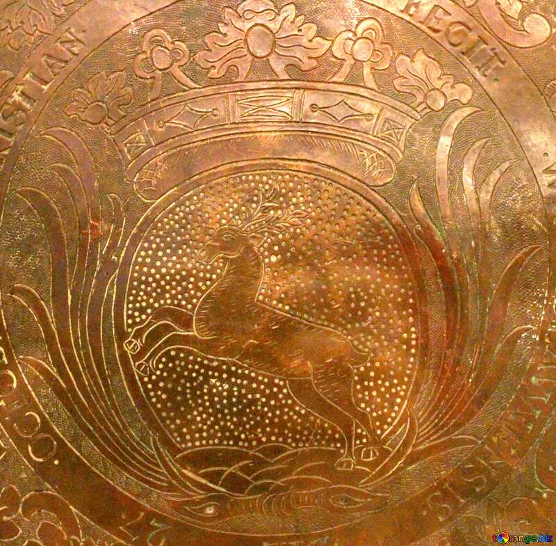 Vintage texture gold metal  №43393