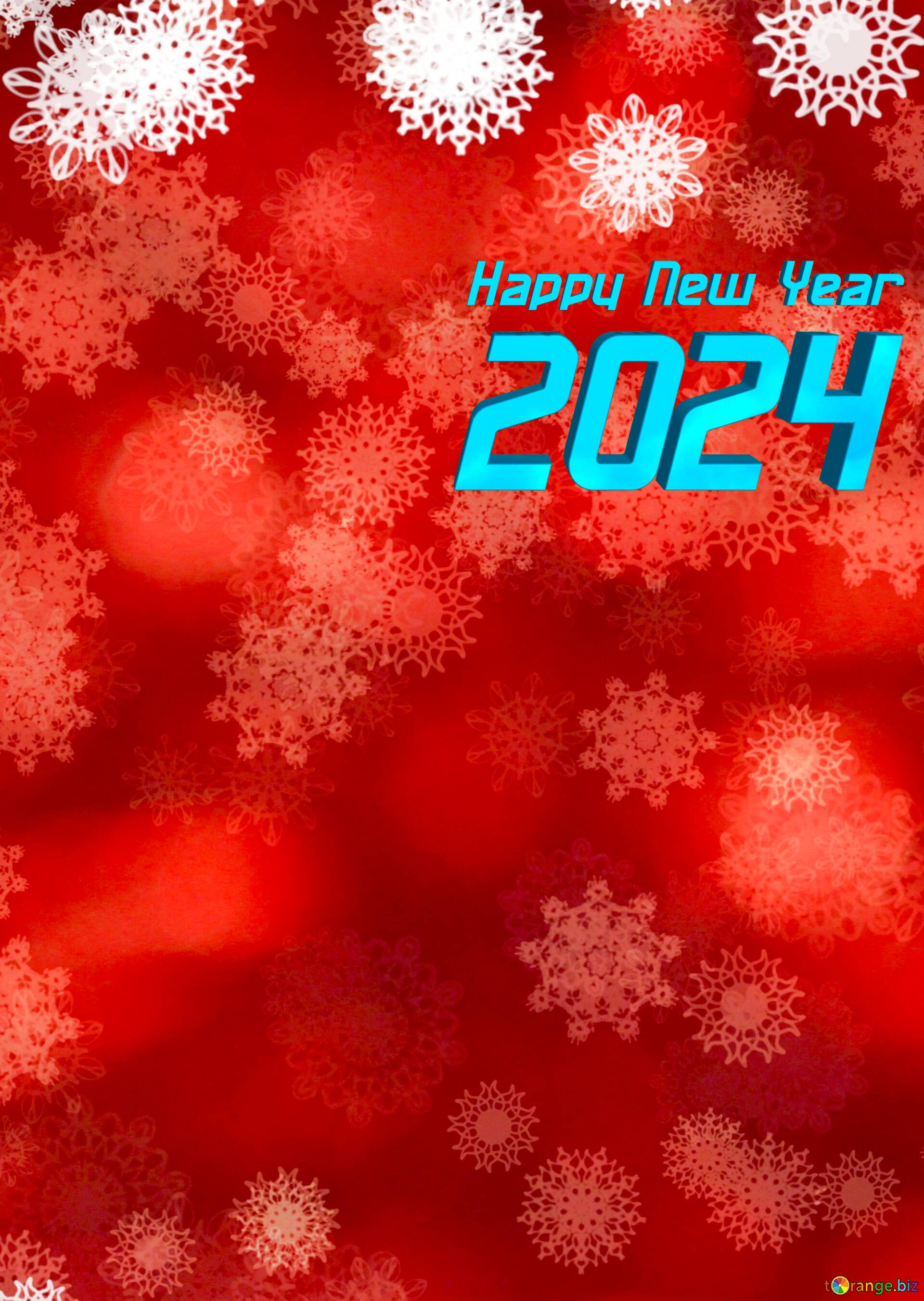 Red Christmas background Happy New Year 2024 №78073